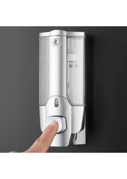 SILVER-350 ml El Sabunu Şampuan Dispenseri Duvara Monte Duş El Yıkama Için Sabunluk Alkol Sprey Dağıtıcı Yıkama (Yurt Dışından) fiyatları