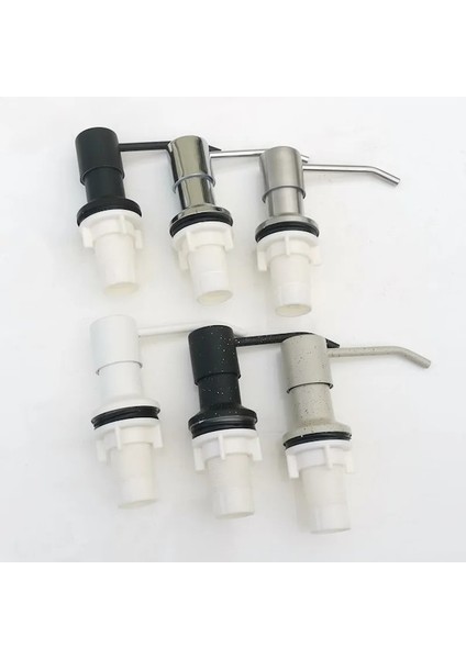 Chorme-Siyah/gümüş Mutfak Sıvı Sabunluk Çelik + Abs Plastik Lavabo Dahili Sıvı Pompası Uzatma Dispenser Pompası Şişeye Bağlayın (Yurt Dışından) indirimleri