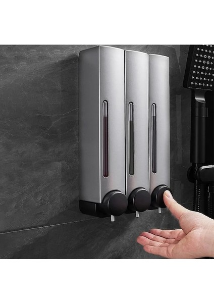 SIYAH-BEYAZ-420ML Sabunluk Duvara Monte Duş Şampuan Sıvı Dispenseri El Dezenfektanı Sabun Kabı Sabun ve El Için Jel Dispenseri (Yurt Dışından) fiyatları