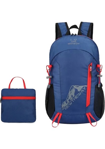 Koyu Mavi-Ultralight Açık Katlanır Sırt Çantası Erkekler Tırmanma Tasarımcı Çanta Unisex Yürüyüş Mini Sırt Çantaları Erkekler Için Katlanabilir Açık Seyahat Çantası (Yurt Dışından)