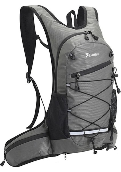 Gri-Polyester Tırmanma Sırt Çantası Nefes Alabilir Trekking Sırt Çantası Aşınmaya Dayanıklı Katmanlı Depolama Hafif Egzersiz ve Fitness Için Dayanıklı (Yurt Dışından)