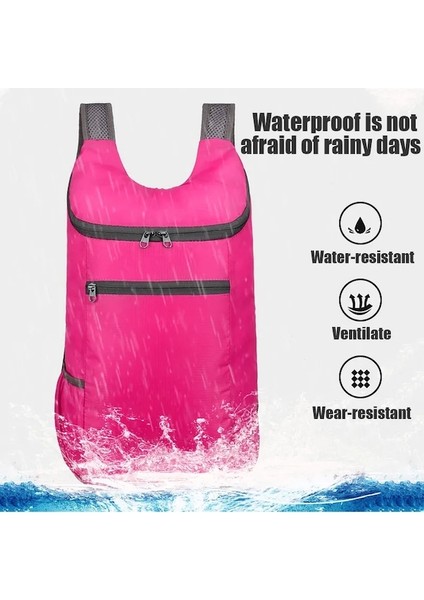 Koyu Mavi-Yeni Su Geçirmez Sırt Çantası Taşınabilir Katlanır Çanta Öğrenci Sırt Çantası Açık Büyük Kapasiteli Hareketi Erkek Kadın Seyahat Çantası (Yurt Dışından) fiyatları