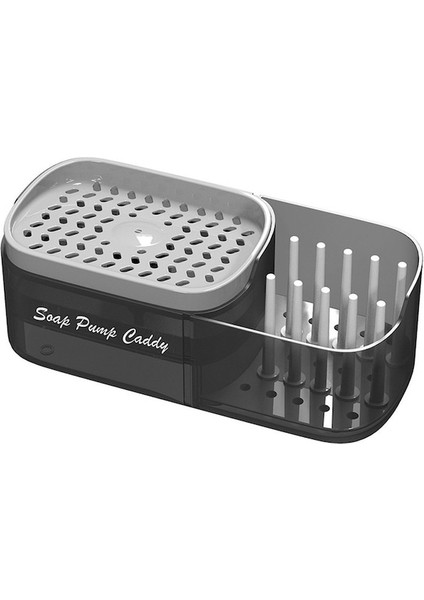 1 Adet Box-2-In-1 Sünger Raf Sabunluk Sabunluk ve Sünger Caddy Düzenlemesi Raf Bulaşık Sabunu Kutusu Askı Mutfak Bulaşık Yıkama (Yurt Dışından)