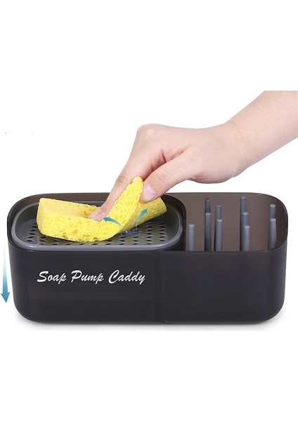 1 Adet Box-2-In-1 Sünger Raf Sabunluk Sabunluk ve Sünger Caddy Düzenlemesi Raf Bulaşık Sabunu Kutusu Askı Mutfak Bulaşık Yıkama (Yurt Dışından) fiyatları