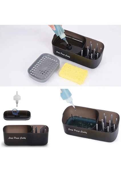 1 Adet Box-2-In-1 Sünger Raf Sabunluk Sabunluk ve Sünger Caddy Düzenlemesi Raf Bulaşık Sabunu Kutusu Askı Mutfak Bulaşık Yıkama (Yurt Dışından) fırsatları