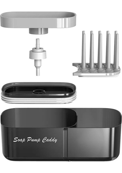 1 Adet Box-2-In-1 Sünger Raf Sabunluk Sabunluk ve Sünger Caddy Düzenlemesi Raf Bulaşık Sabunu Kutusu Askı Mutfak Bulaşık Yıkama (Yurt Dışından) indirimleri