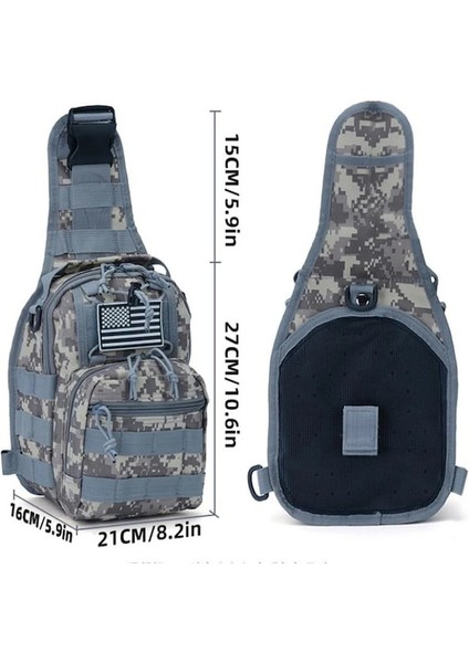 Haki-Askeri Taktik Göğüs Çantası Sling Sırt Çantası Açık Su Geçirmez Avcılık Kamp Balıkçılık Molle Ordu Seyahat Omuz Çantası Edc Sırt Çantası (Yurt Dışından) indirimleri
