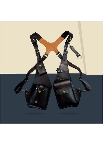 Koyu Kahverengi Omuz Çantası Çanta Cüzdan Koltuk Altı Çantası Steampunk Bisiklet Motosiklet Için Kahverengi (Yurt Dışından) modelleri