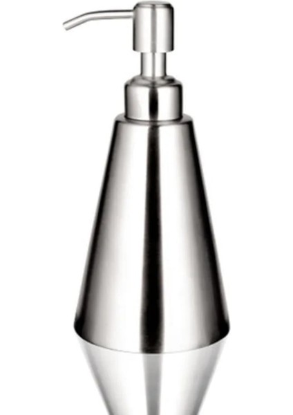 Düz - 390ML-304 Paslanmaz Çelik El Sabunu Şişesi Sabunluk Duş Losyonu Şampuan Temizleyici El Yıkama Şişesi (Yurt Dışından)