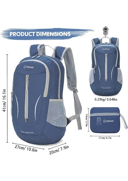 OTHER-E0ZS0100H Hafif Paketlenebilir Sırt Çantası 25L Kadın Erkek Yürüyüş Seyahat Sırt Çantaları Açık Kamp Sırt Çantası Için Küçük Spor Çantası (Yurt Dışından) fiyatları