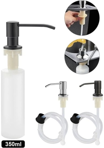 SV-350ML Sabunluk Paslanmaz Çelik Plastik Sıvı Sabunluk Losyon Pompaları Kapak Dahili Mutfak Lavabo Tezgahı (Yurt Dışından) modelleri