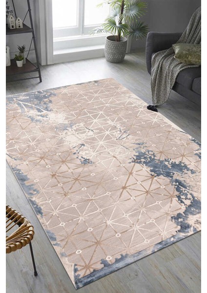 Lynosse Krem Halı Yumuşak Oturma Odası Salon Çocuk Odası Mutfak Halısı P0804 200 x 290