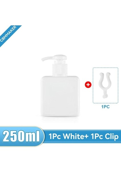 2pc Beyaz 250ML Sabunluk Şişe Köpük Şampuan Şişesi Doldurulabilir Pompa Şişesi Şampuan Vücut Yıkama Losyonu Şişesi Köpük Konteyner Banyo Için (Yurt Dışından)