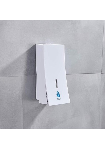 Beyaz-Siyah Sabunluklar Sıvı Manuel Pres 450ML Duvara Monte Banyo Sıvı El Banyo Dispenseri Handpress Dispenseri (Yurt Dışından)