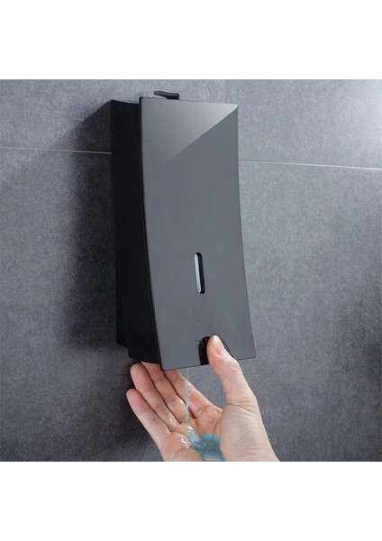 Beyaz-Siyah Sabunluklar Sıvı Manuel Pres 450ML Duvara Monte Banyo Sıvı El Banyo Dispenseri Handpress Dispenseri (Yurt Dışından)