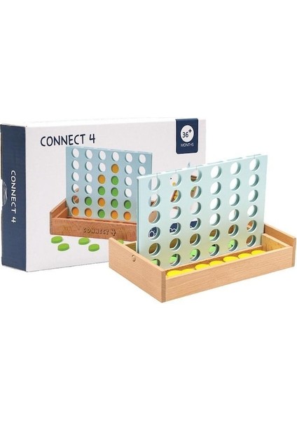 4 In A Line Oyun Yedek Diskler Ahşap Klasik 4 Strateji Kurulu Familygames Çocuklar Için Genç Yetişkinler Bulmaca Oyuncakları Parti Bingo (Yurt Dışından)