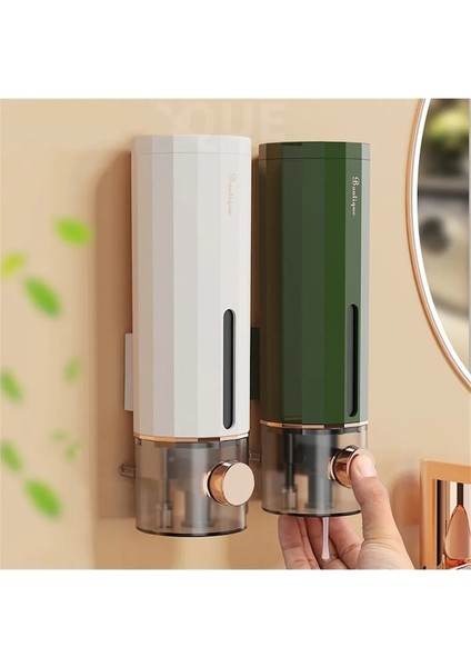 Beyaz Banyo Sıvı Sabunluk Duvara Monte Mutfak Plastik 450 ml Duş Jeli Deterjan Şampuan Şişesi El Ev Aksesuarları (Yurt Dışından) modelleri