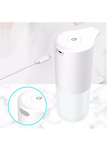 D - USB Şarj-Usb Şarj Otomatik Sabunluk Akıllı Sensör Sıvı Sabunluklar Otomatik Köpük Dispenseri Fotoselli El Dezenfektanı Dispenseri (Yurt Dışından)