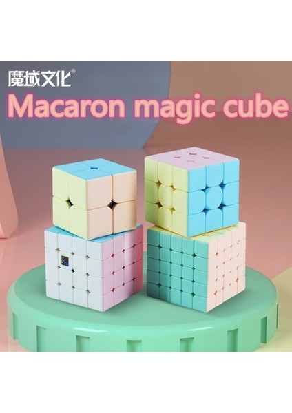 Macaron Piramit-Moyu Macaron Sihirli Küp 3x3 Hız Bulmaca Sihirli Küp Moyu 3x3 Bulmaca Cubo Magico Çocuklar Için Güzel Eğlenceli Oyuncaklar Oyun Küpleri (Yurt Dışından)