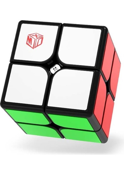 Siyah-Qiyi Xmd Flare 2x2 Manyetik Sihirli Hız Küp Etiketsiz Profesyonel Bulmaca Fidget Oyuncaklar Qiyi X-Man Flare 2 M Cubo Magico (Yurt Dışından)