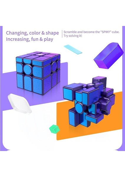 Gan Ayna M Uv-Gan Ayna M Uv Küp 3X3X3 Manyetik Sihirli Hız Küp Profesyonel Döküm Kaplamalı Ayna Küp Gan 3x3 Souptoys Cubo Magico Bulmaca (Yurt Dışından)
