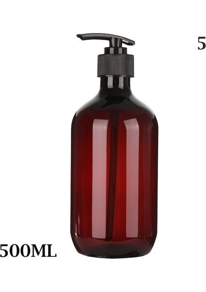 Banyo Için 500 ml Sabunluk Büyük Kapasiteli Şampuan Duş Jeli Şişeleri Doldurulabilir Losyon Sıvı Saklama Kabı (Yurt Dışından)