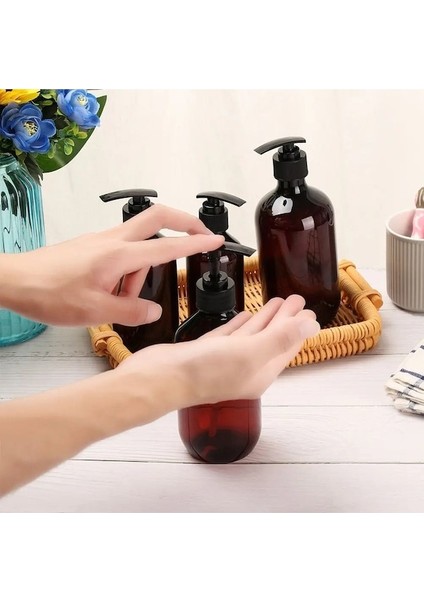 Banyo Için 500 ml Sabunluk Büyük Kapasiteli Şampuan Duş Jeli Şişeleri Doldurulabilir Losyon Sıvı Saklama Kabı (Yurt Dışından) fırsatları