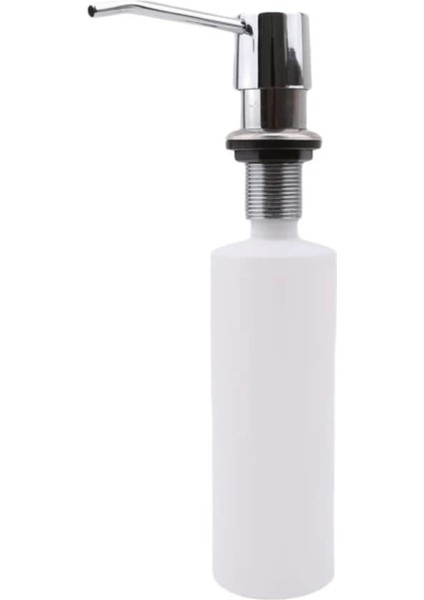 WHITE-300ML Mutfak Lavabo Sabunluk Siyah Abs Dağıtıcı Deterjan Sıvı Sabun Losyon Dispenserleri Paslanmaz Çelik Kafa (Yurt Dışından) fırsatları