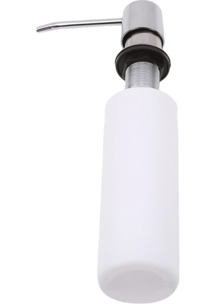WHITE-300ML Mutfak Lavabo Sabunluk Siyah Abs Dağıtıcı Deterjan Sıvı Sabun Losyon Dispenserleri Paslanmaz Çelik Kafa (Yurt Dışından) indirimleri