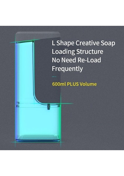 Beyaz Köpük Temassız Sıvı Sabunluklar Elektrikli 600 ml Büyük Kapasiteli Kızılötesi Otomatik Indüksiyon Banyo Için Hızlı Sıvı Deşarjı (Yurt Dışından) indirimleri