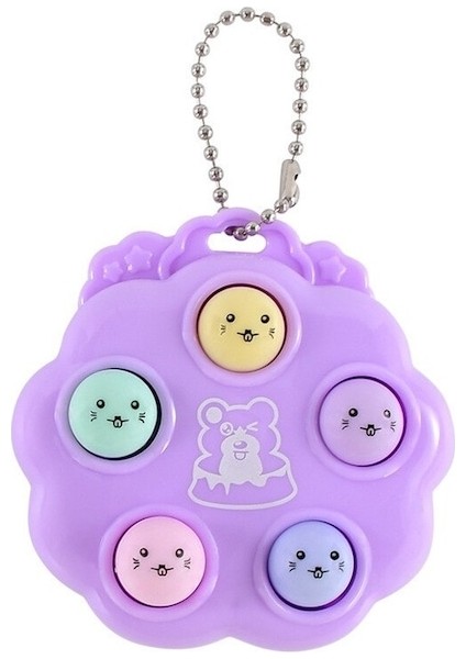 Mor-Tasarım Wac-A-Mole Mini Oyun Fidget Cep Oyunu Elektronik Oyuncak Anahtarlık Olmadan El Beyin Eğitimi Fiziksel Düğme (Yurt Dışından)