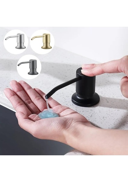 B Fırçalı Sabunluk Siyah Mutfak Lavabo Tezgahı Sıvı Sabunluk Şişe Mutfak Aksesuarları Dahili Tasarım El Pompaları (Yurt Dışından) indirimleri