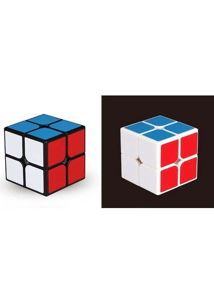 White-2x2 Sihirli Küp 2 x 2 Küp 50MM Hız Cep Sticker Bulmaca Küp Profesyonel Eğitici Oyuncaklar Çocuklar Için (Yurt Dışından)