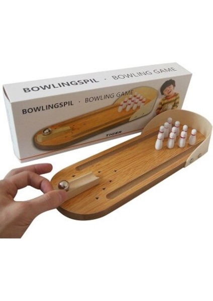 A1-Bulmaca Ahşap Mini Bowling Topu Ebeveyn-Çocuk Interaktif Tahta Oyunu Rahat Stres Giderici Iç Mekan Oyunu Topu Oyuncak Hediye (Yurt Dışından)