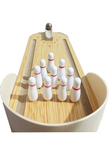 A1-Bulmaca Ahşap Mini Bowling Topu Ebeveyn-Çocuk Interaktif Tahta Oyunu Rahat Stres Giderici Iç Mekan Oyunu Topu Oyuncak Hediye (Yurt Dışından)