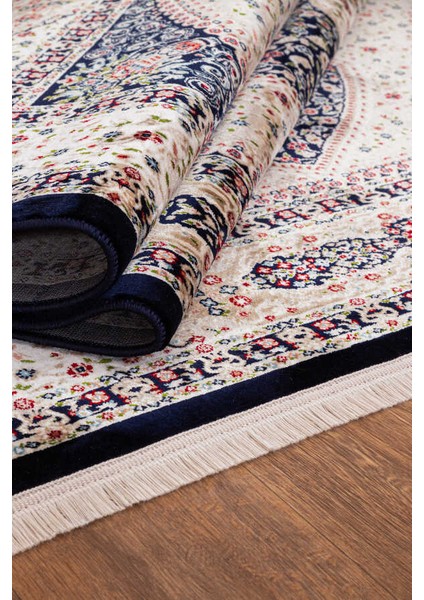 Amasra Koyu Mavi Halı Yumuşak Oturma Odası Salon Çocuk Odası Mutfak Halısı P1075 120 x 180 modelleri