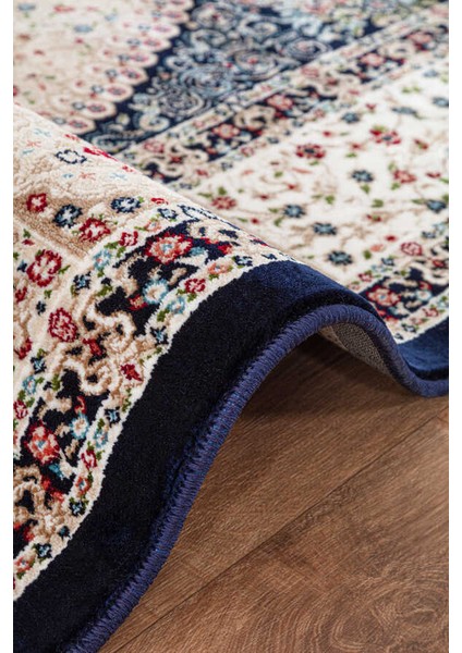 Amasra Koyu Mavi Halı Yumuşak Oturma Odası Salon Çocuk Odası Mutfak Halısı P1075 120 x 180 fırsatları