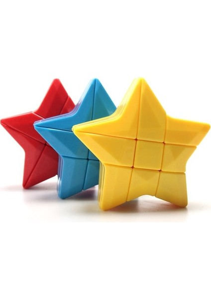 Sarı Yıldız-Yongjun 3X3X3 Stange Şekli Küp Koleksiyonu Aşk Kalp Yıldız Kedi Elma Hız Büküm Cubo Magico Eğitici Oyuncak Sevgililer Günü Hediyesi (Yurt Dışından) modelleri