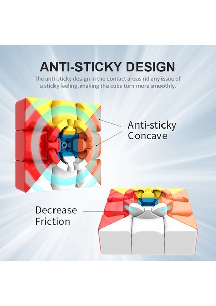 2 Katmanlı Bk-Moyu 3X3X3 Meilong Sihirli Küp Stickerless Cubo Magico Profesyonel Meilong Hız Küpleri Çocuklar Için Eğitici Oyuncaklar Moyu Macar (Yurt Dışından)