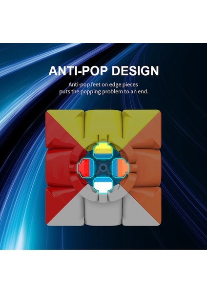 2 Katmanlı Bk-Moyu 3X3X3 Meilong Sihirli Küp Stickerless Cubo Magico Profesyonel Meilong Hız Küpleri Çocuklar Için Eğitici Oyuncaklar Moyu Macar (Yurt Dışından)