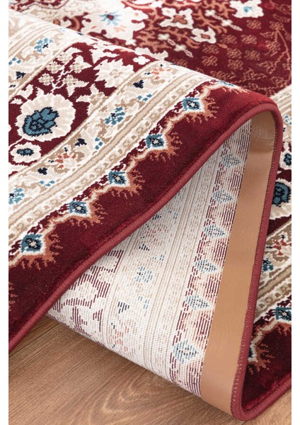 Amasra Kırmızı Halı Yumuşak Oturma Odası Salon Çocuk Odası Mutfak Halısı P256D 150 x 230 indirimleri