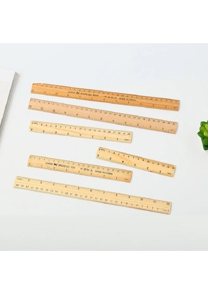 15CM Tarzı 15CM 20CM 30CM Ahşap Cetvel Metrik Kural Hassas Çift Taraflı Ölçme Aracı Öğrenme Ofis Kırtasiye (Yurt Dışından) fırsatları