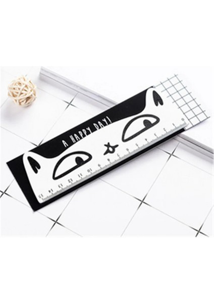 Bir Stil 1 Adet Sevimli Kedi Kırtasiye Seti Kawaii Kedi ve Kedi Pençe Cetvel Öğrenci Çalışma Kırtasiye Ofis Malzemeleri Школьная Канцелярская Линейка (Yurt Dışından) modelleri