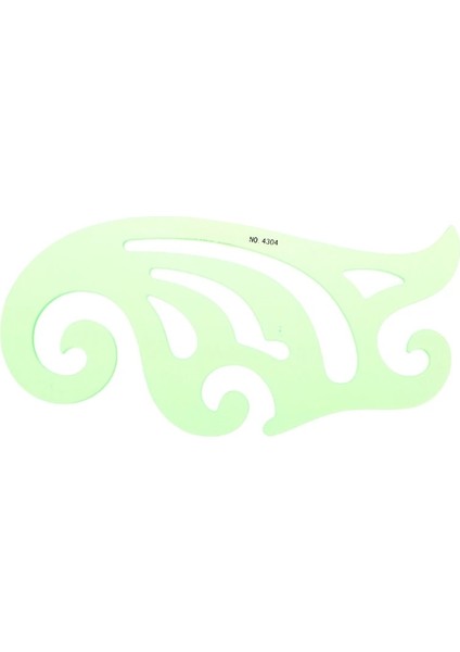 NO.4304 Stili Yeni Yeşil Geometrik Şablon Cetvel Haritalama Çizim Araçları Cetvel Öğrenci Okul Kırtasiye Için Uygun (Yurt Dışından)