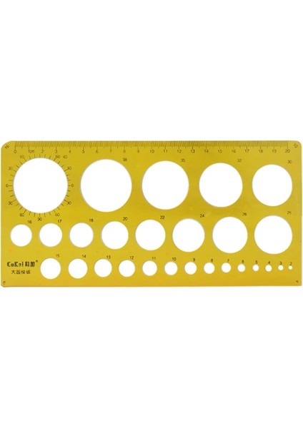 No.2 Tarzı 1 Adet K Rercles Geometrik Şablon Cetvel Şablon Çizim Ölçme Aracı Öğrenciler Yeni Tasarım (Yurt Dışından)