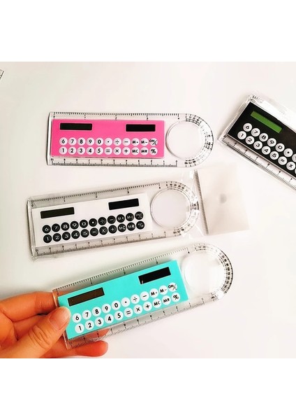 Kırmızı Stil 3in1 Çok Fonksiyonlu Güneş Cetvel Hesap Makinesi 10 cm Uzunluk Açı Cetvel Kart Cetvel Okul Ofis Öğrencileri Kırtasiye Güneş Cetveller (Yurt Dışından) fiyatları