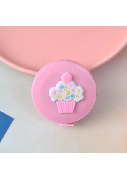 Kek Tarzı 1.5 Metre Inç Uzun Sevimli Kawaii Hayvanlar Rulo Otomatik Streç Cetvel Kırtasiye Dikiş Ölçü Cetvel Mezura (Yurt Dışından)