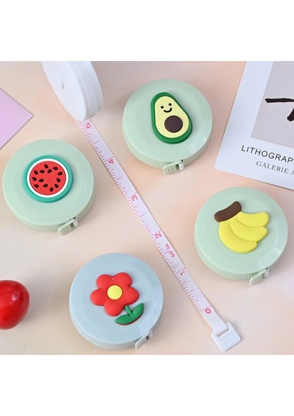 Kek Tarzı 1.5 Metre Inç Uzun Sevimli Kawaii Hayvanlar Rulo Otomatik Streç Cetvel Kırtasiye Dikiş Ölçü Cetvel Mezura (Yurt Dışından) fırsatları