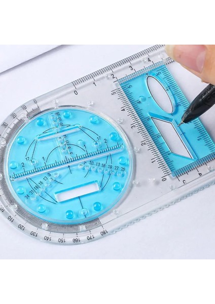 Xbu-1pc Tarzı Okul Için Çok Fonksiyonlu Ilköğretim Okulu Etkinlik Çizim Geometrik Cetvel Üçgen Cetvel Pusula Iletki Seti Ölçme Aracı (Yurt Dışından) modelleri