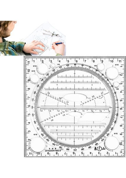 Siyah Stil Daire Şablonları Ölçüm Cetveli Geometrik Çizim Cetvelleri Okul Ofis Çizimleri Için Çizim Araçları Ark Için Şeffaf Cetveller (Yurt Dışından)